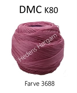 DMC K80 farve 3688 Mørk rosa